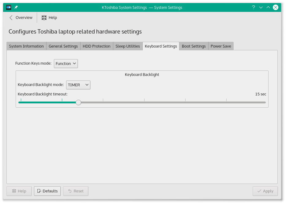 KCM Keyboard Settings